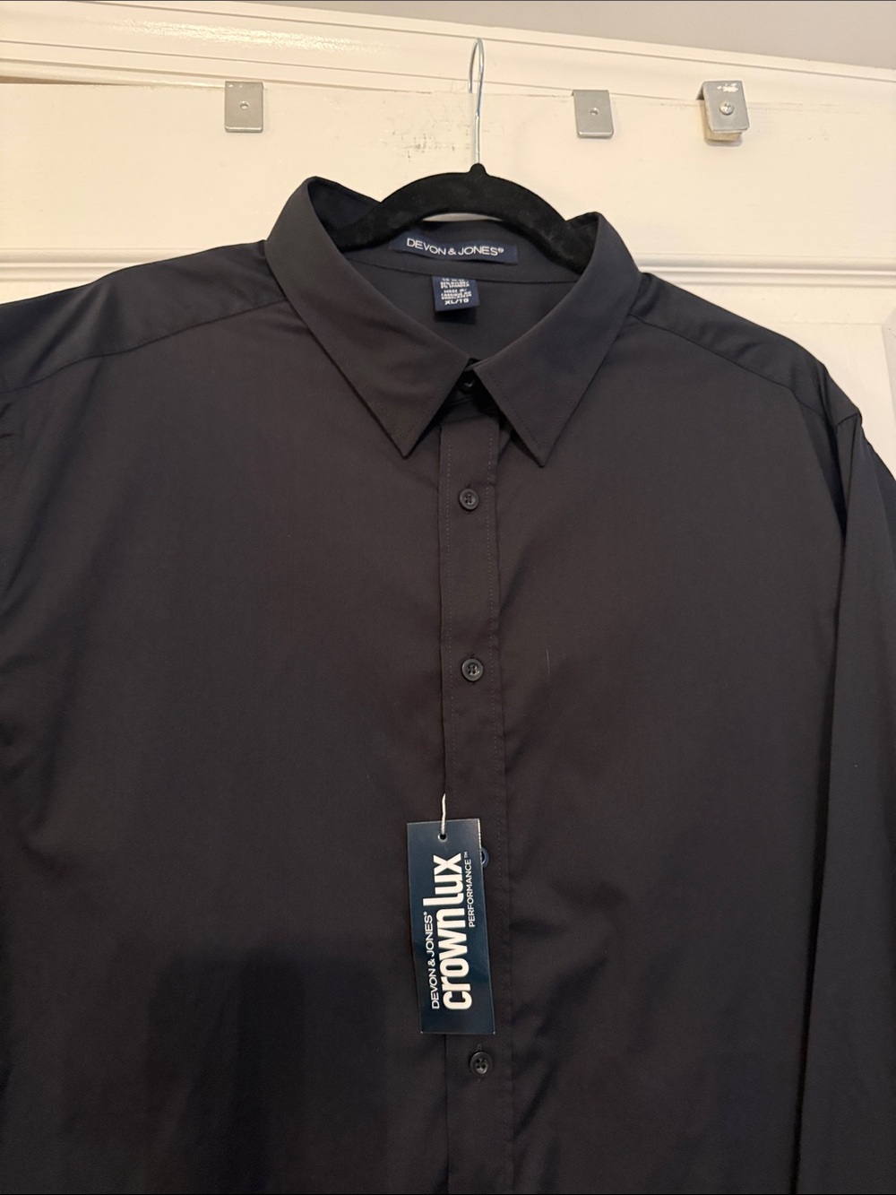 Men’s Black Dress Shirt - Classic Point Collar